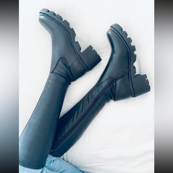 Steve Madden Black Over the Knee Boots - Picture 1 of 7